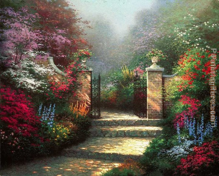 Thomas Kinkade The Victorian Garden